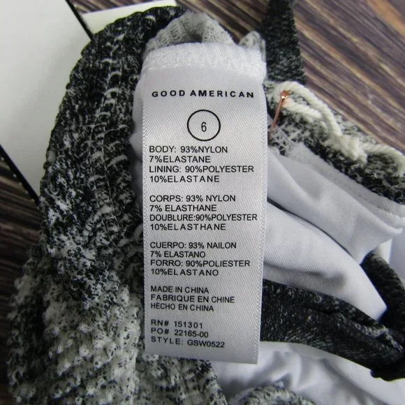 Good American NEW 3XL Size 6 Gray Tie Dye Always Fits Twist Bikini Top Swim - Picture 6 of 7